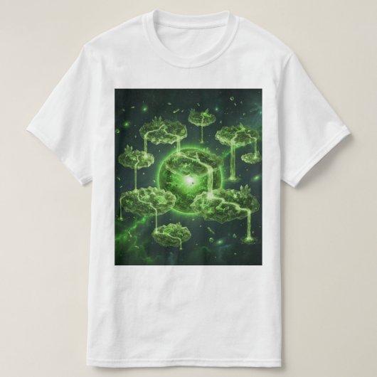 Camiseta ecossistema flutuante t-shirt (Design voorkant)