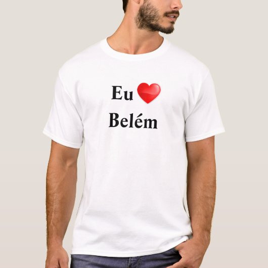 Camiseta eu amo Belém T-shirt (Voorkant)