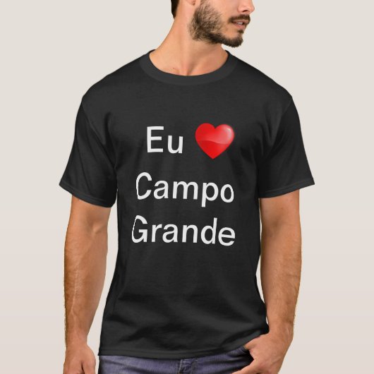 Camiseta eu amo Campo Grande T-shirt (Voorkant)
