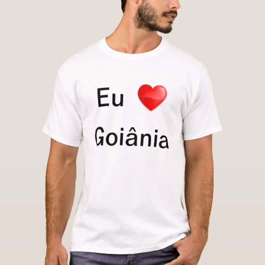Camiseta eu amo Goiânia T-shirt (Voorkant)