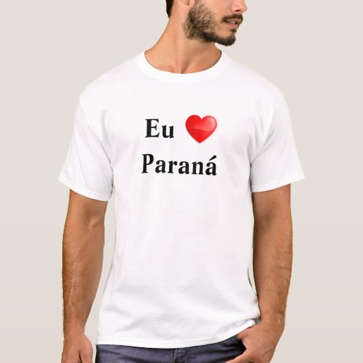 Camiseta eu amo Paraná T-shirt (Voorkant)