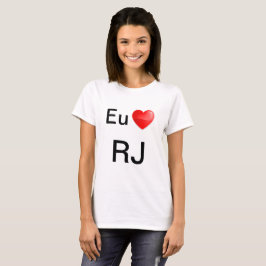 camiseta eu amo RJ T-shirt