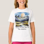 Camiseta Fem Juvenil Básica Amanhecer da Terra-2 T-shirt (Voorkant)