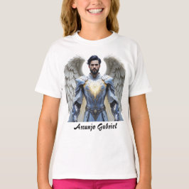 Camiseta Fem Juvenil Básica Arcanjo Gabriel T-shirt