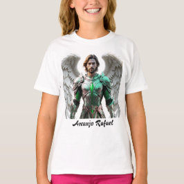Camiseta Fem Juvenil Básica Arcanjo Rafael T-shirt