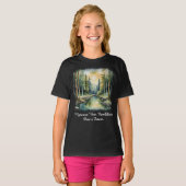 Camiseta Fem Juvenil Básica Reflexos da Terra-1 T-shirt (Voorkant volledig)