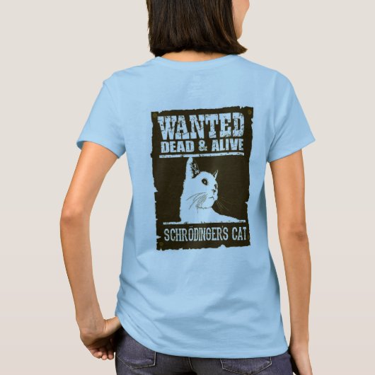 Camiseta Fem. Schrodinger's Cat - Light - Back T-shirt (Achterkant)