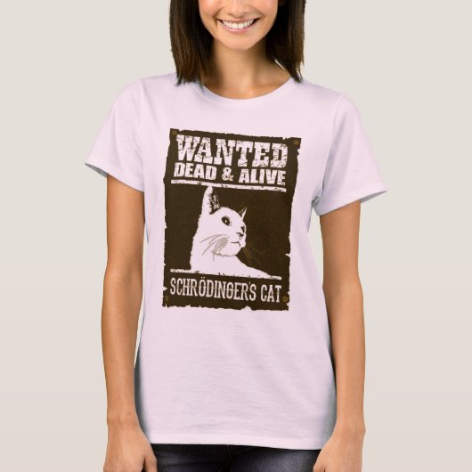 Camiseta Fem. Schrodinger's Cat - Light - Front T-shirt (Voorkant)