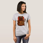 Camiseta Fem. Schrodinger's Zombie Cat - Front T-shirt (Voorkant volledig)