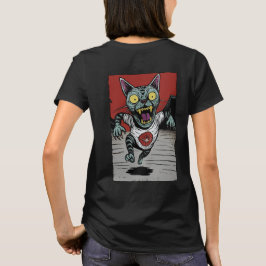 Camiseta Fem. Zombie Runner Cat - Back T-shirt