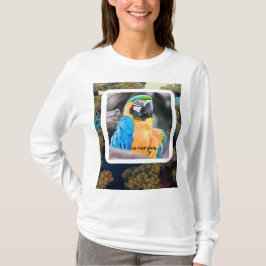 Camiseta Feminina Básica de Mangas Longas Arara T-shirt