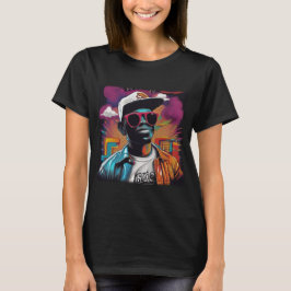 Camiseta Feminina Básica - Street graffiti art Hip T-shirt