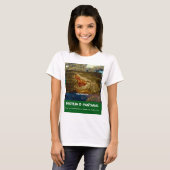 Camiseta Feminina Básica Via Pantanal Jacaré T-shirt (Voorkant volledig)