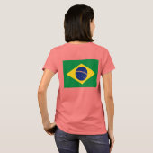 Camiseta Feminina I love Brasil T-shirt (Achterkant volledig)
