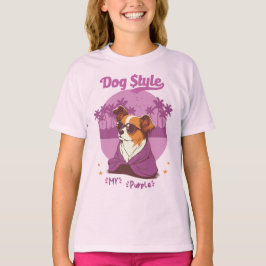 Camiseta Feminina Infantil DOG STYLE T-shirt