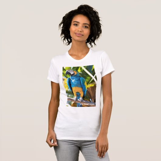 Camiseta feminina justa Bella+Canvas T-shirt (Voorkant volledig)
