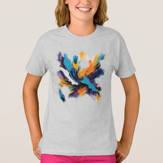 Camiseta Feminina Juvenil Básica Arte Expressão-2 T-shirt (Voorkant)