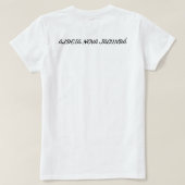 camiseta feminina para o uso do dia a dia t-shirt (Design achterkant)