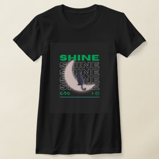 Camiseta feminina preta t-shirt (Laagn)