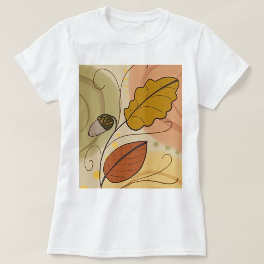 Camiseta folhas do vento de outono t-shirt (Design voorkant)
