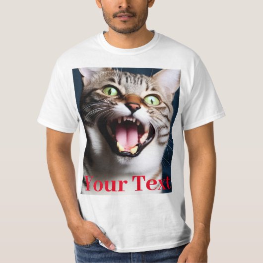 Camiseta Foto personalizado Y Texto Personalizado T-shirt (Voorkant)