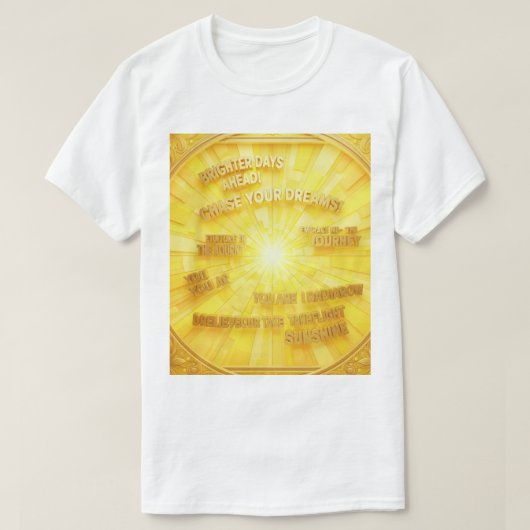 Camiseta frases de esperança e motivação t-shirt (Design voorkant)