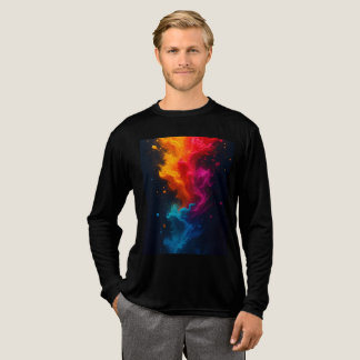 Camiseta fuego multicolor Tri-Blend shirt