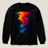 Camiseta fuego multicolor Tri-Blend shirt (Voorkant)