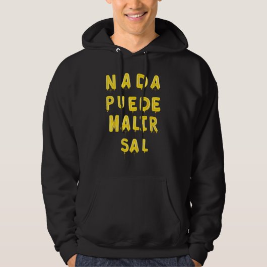 Camiseta Graciosa Para Latinos Hispanos in Spanish Hoodie (Voorkant)