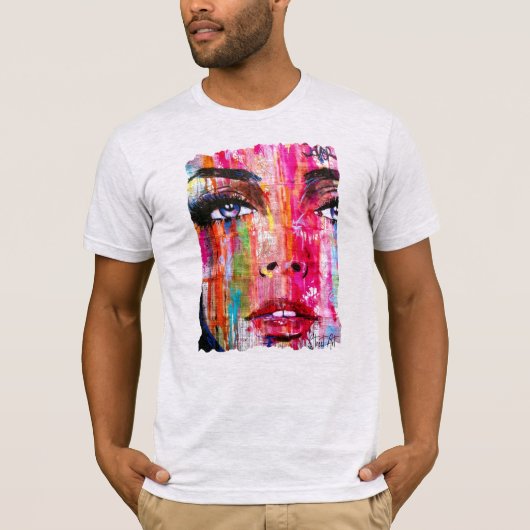 Camiseta Graffiti Face Woman T-shirt (Voorkant)