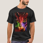 Camiseta Graffiti Gato Neon T-shirt (Voorkant)
