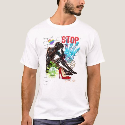 Camiseta Graffiti Stop T-shirt (Voorkant)
