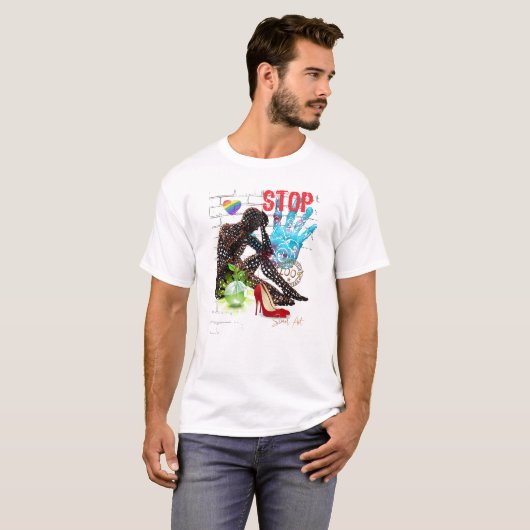 Camiseta Graffiti Stop T-shirt (Voorkant volledig)