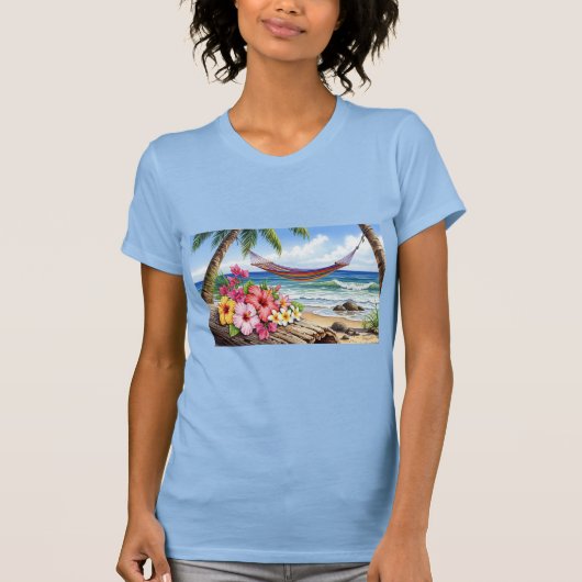 Camiseta hamaca en el mar t-shirt (Voorkant)