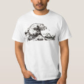 CAMISETA HOKUSAI JAPAN WAVE   T-SHIRT (Voorkant)