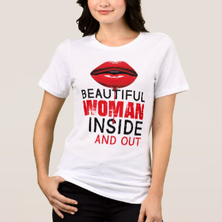 Camiseta holgada de manga corta Beautiful Woman Tri-Blend Shirt