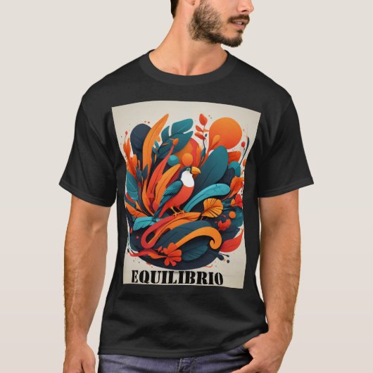 Camiseta Hombre Arte Simbólico Equilibrio Natural T-shirt (Voorkant)