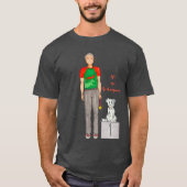 Camiseta Hombre con su perro ganando medalla T-shirt (Voorkant)