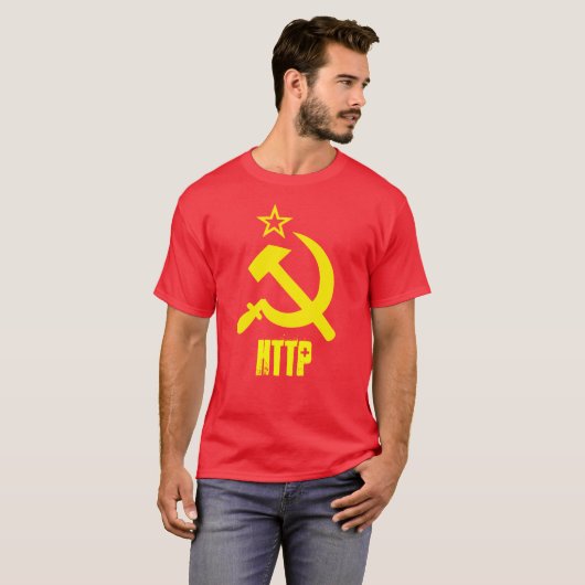 CAMISETA HTTP - CCCP AMARILLO T-SHIRT (Voorkant volledig)