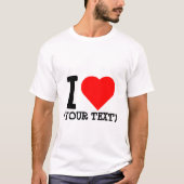 Camiseta I LOVE reutilizable T-shirt (Voorkant)