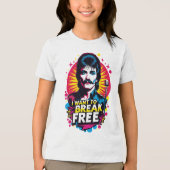 Camiseta I Want to Break Free Tri-Blend Shirt (Voorkant)