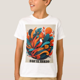 Camiseta Infantil Arte Simbólico Equilibrio T-shirt