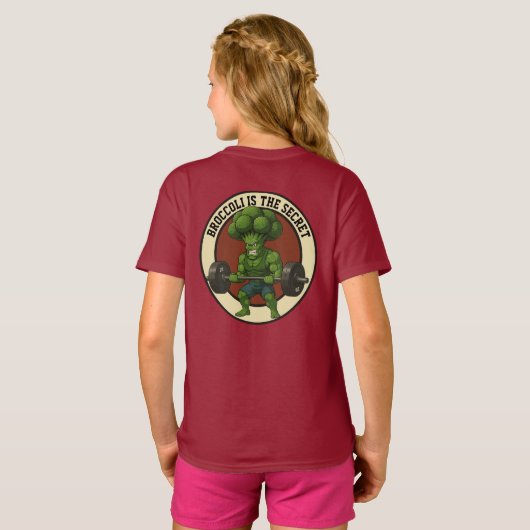 Camiseta Infantil Broccoli is the Secret - Back T-shirt (Achterkant volledig)