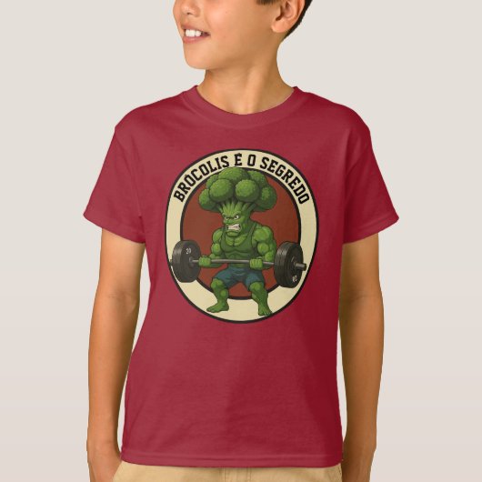 Camiseta Infantil Brócolis é o Segredo - Front T-shirt (Voorkant)