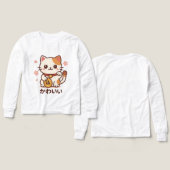 Camiseta Infantil de Manga Larga Tri-blend Bella+C (Voorkant /achterkant)