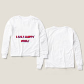 Camiseta Infantil Niño Feliz Sonriente (Voorkant /achterkant)