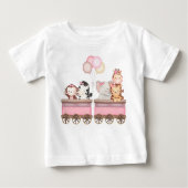 Camiseta infantil Safari Rosa (Voorkant)