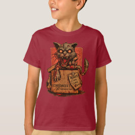 Camiseta Infantil Schrodinger's Zombie Cat - Front T-shirt