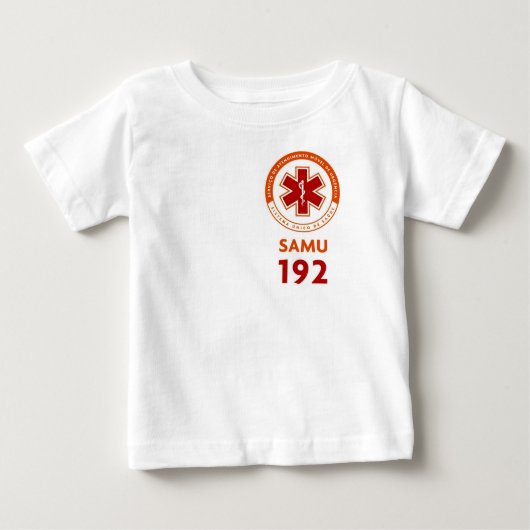 Camiseta infantil Socorrista SAMU 192 (Voorkant)