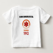 Camiseta infantil Socorrista SAMU 192 (Achterkant)